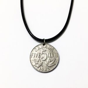 1931 Canadian Coin Nickel — 18-inch necklace